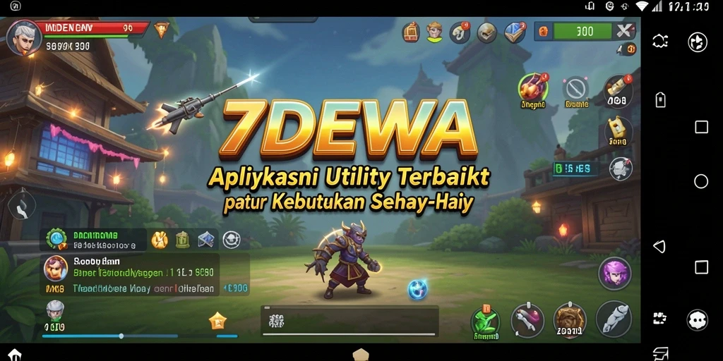 Tampilan antarmuka aplikasi Utility 7DEWA yang modern dan intuitif.