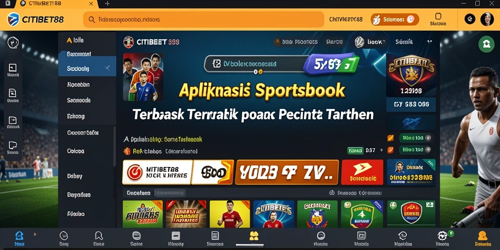 Screenshot gameplay CITIBET88 yang menunjukkan taruhan olahraga secara real-time.