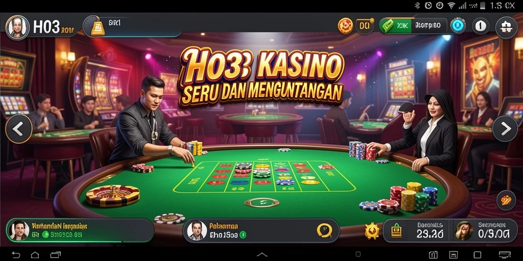 Tampilan gameplay H03 yang mengesankan dan menghibur untuk para pemain Kasino.