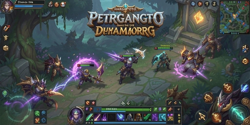 Screenshot gameplay HARGATOTO yang menampilkan pertarungan seru di dunia MMORPG.