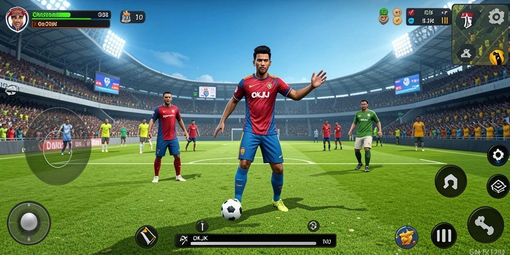 Tampilan gameplay yang menarik dan dinamis dari OKJK.