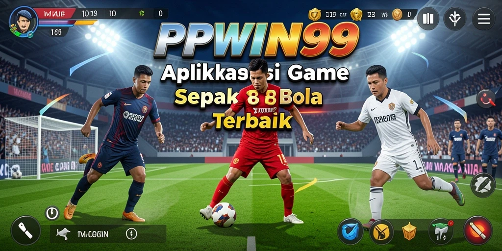 Tampilan gameplay seru dari PPWIN99, penuh aksi sepak bola.