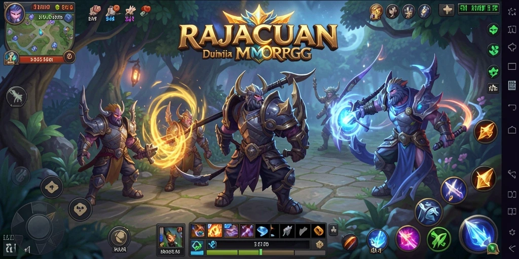 Gameplay menarik RAJACUAN di dunia MMORPG.
