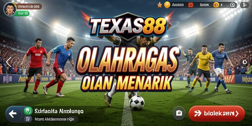 Tampilan gameplay seru di TEXAS88 dengan fitur olahraga terkini.